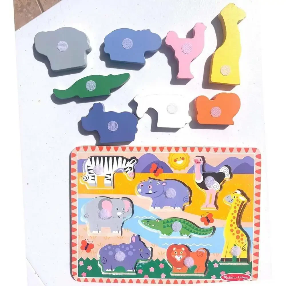 Melissa & Doug Safari Wooden Chunky Puzzle
